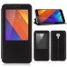Meizu MX5 - PU Leather Flip Window View Stand Protective Phone Cover Case - Black